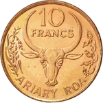 Vorderseite der 10 Francs-Münze