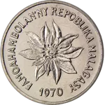 Rückseite der 5 Francs-Münze